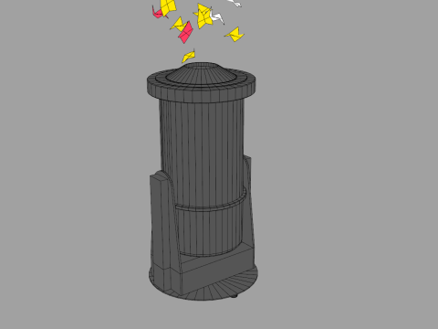 Paper Blower Machine 3D Model