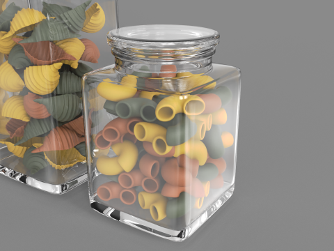 Pasta Jars 3D Модель
