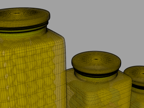 Pasta Jars 3D Модель