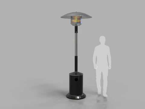 Grzejnik tarasowy Model 3D