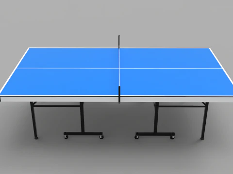Ping Pong Table 9ft Long 3D Model