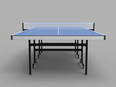 Ping Pong Table 9ft Long 3D Model