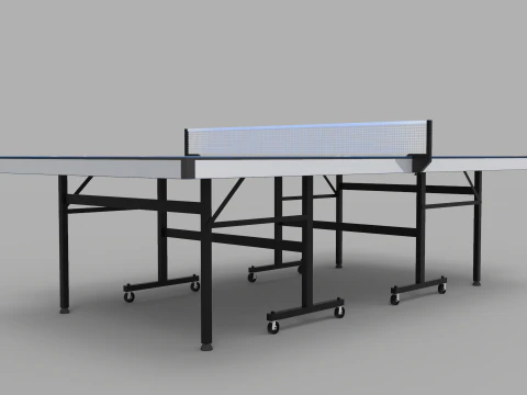 Ping Pong Table 9ft Long 3D Model