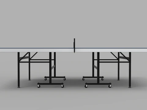 Ping Pong Table 9ft Long 3D Model