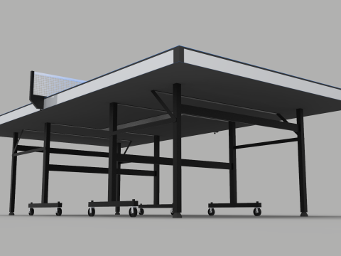 Ping Pong Table 9ft Long Modèle 3D