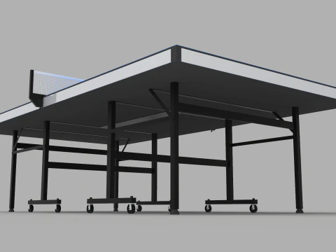 Ping Pong Table 9ft Long 3D Model