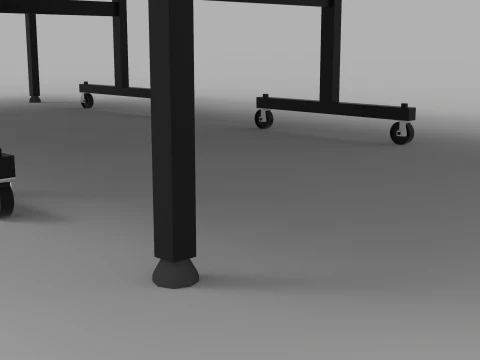 Ping Pong Table 9ft Long 3D Model