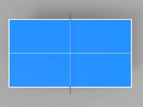 Ping Pong Table 9ft Long Modèle 3D
