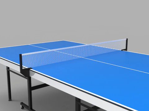 Ping Pong Table 9ft Long 3D Model
