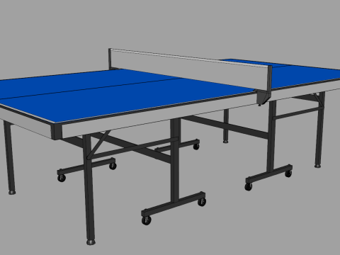 Ping Pong Table 9ft Long Modèle 3D