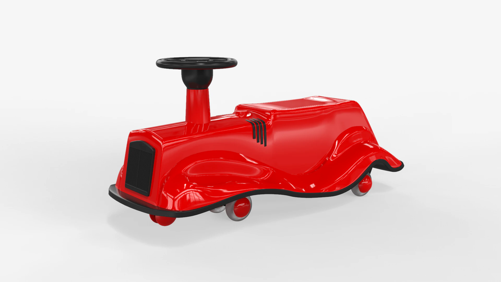 Plastic Car for Babies 3D Model .c4d .max .obj .3ds .fbx .stl .blend 
