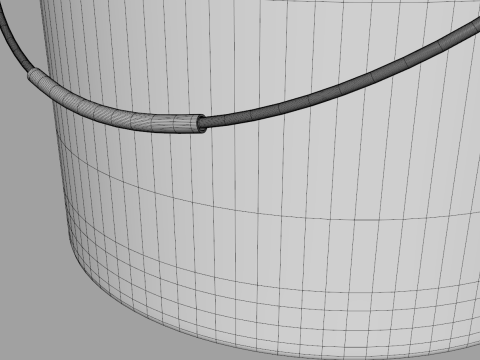 Plastic Paint Bucket 3D Модель