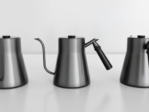 Bollitore per caff&egrave; Pokerty 850ml Modello 3D