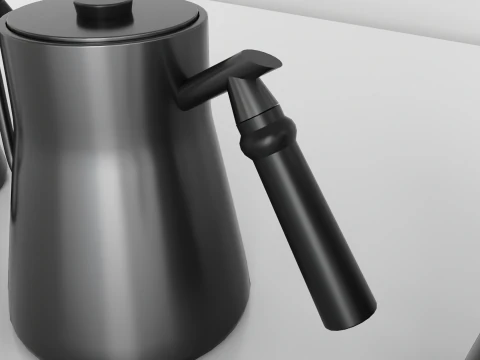 Pokerty Coffee Kettle 850ml 3D Model