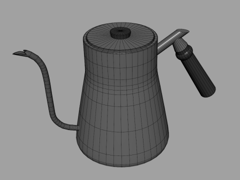 Pokerty Coffee Kettle 850ml 3D Model