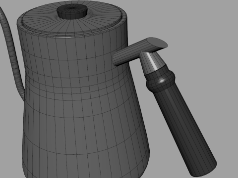 Pokerty Coffee Kettle 850ml 3D Model