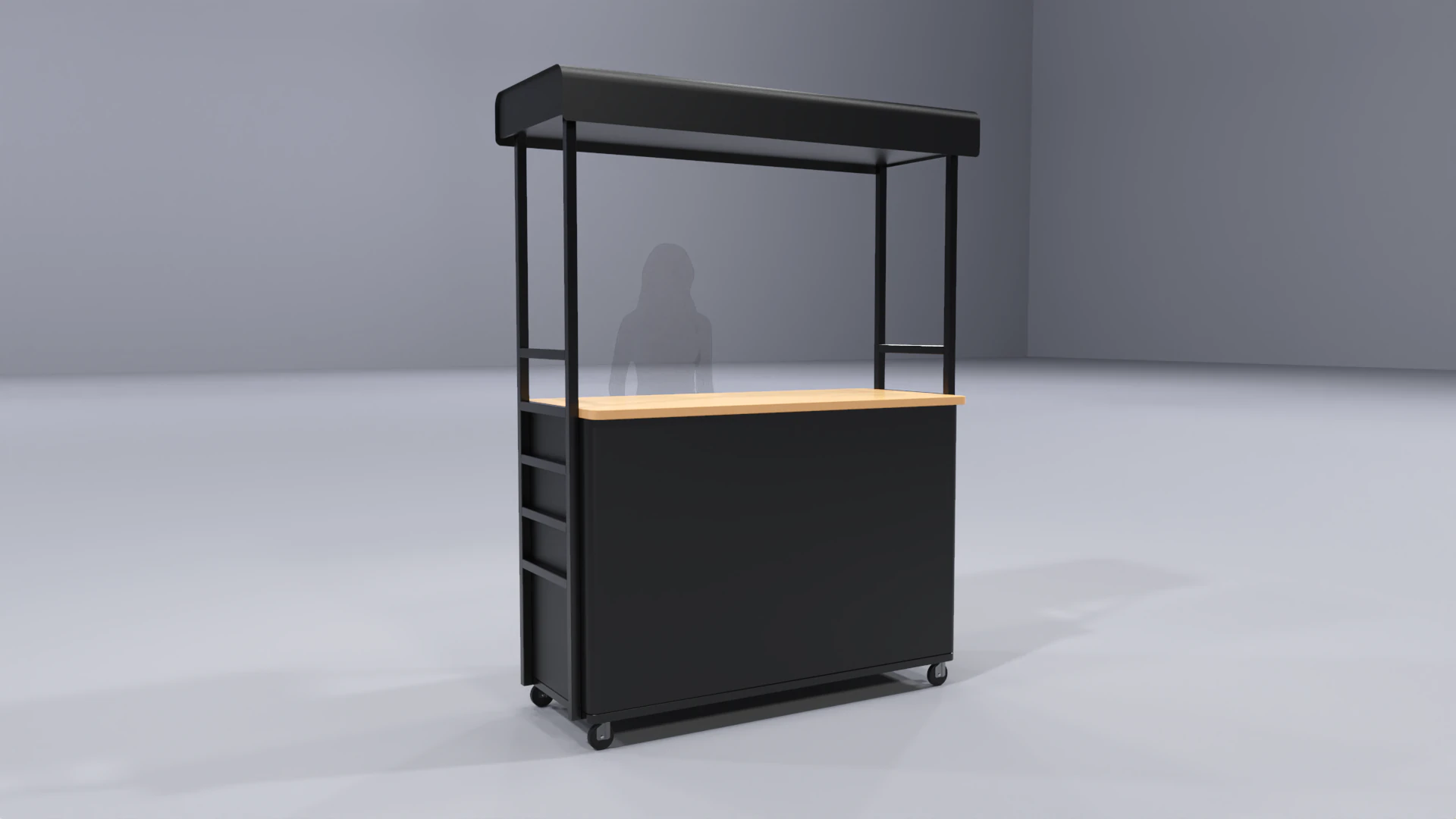 Pop Up Cart 1 3D Model .c4d .max .obj .3ds .fbx .stl .blend 