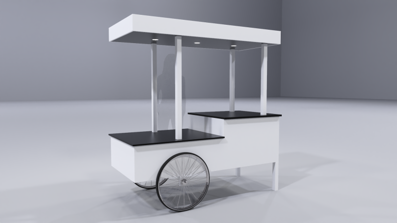 Pop Up Cart 3 3D 모델 .c4d .max .obj .3ds .fbx .stl .blend