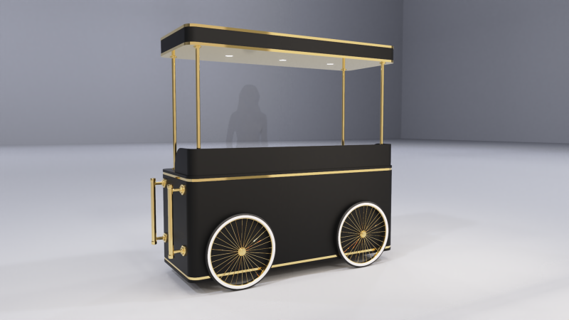Pop Up Cart 4 3D Модель .c4d .max .obj .3ds .fbx .stl .blend