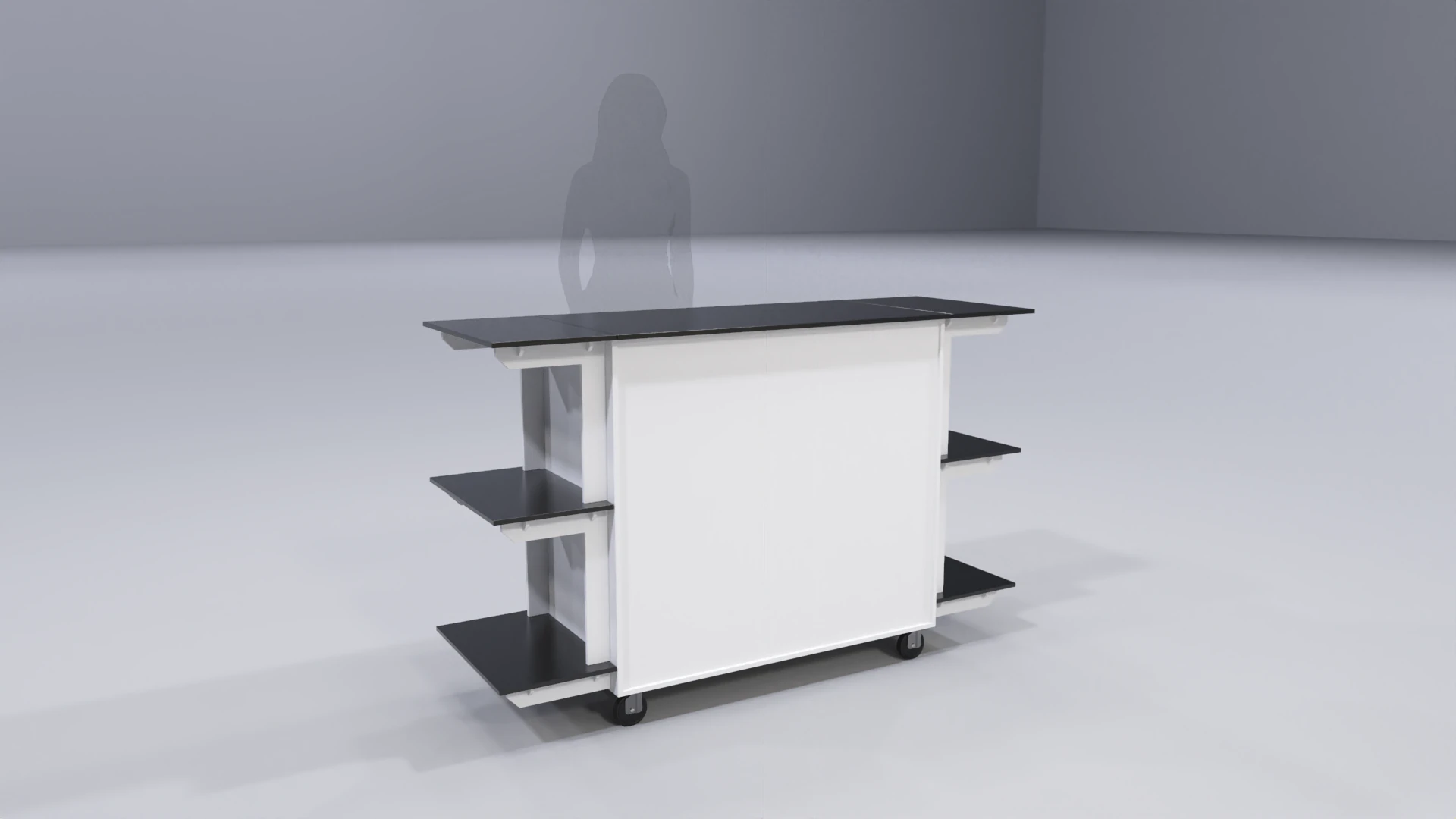 Pop Up Cart 5 3D Model .c4d .max .obj .3ds .fbx .stl .blend 