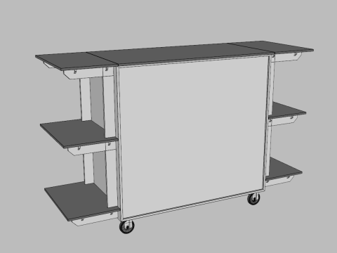 Pop Up Cart 5 3Dモデル