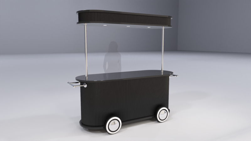Pop Up Cart 7 3D Model .c4d .max .obj .3ds .fbx .stl .blend