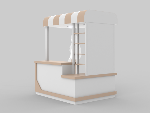 Pop Up Stall 3D Модель