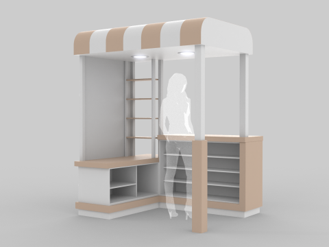 Pop Up Stall 3D Модель