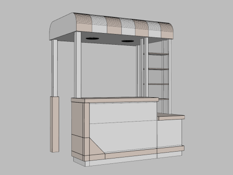 Pop Up Stall 3D Модель
