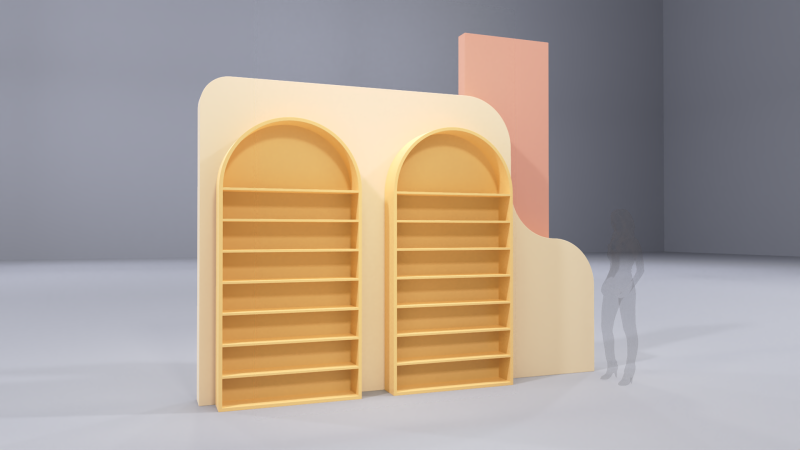 Pop Up Stand 2 3D मॉडल .c4d .max .obj .3ds .fbx .stl .blend