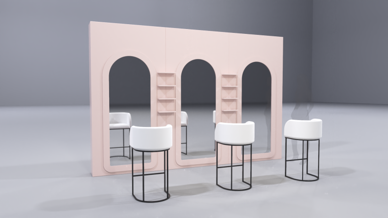 Pop Up Stand 3 3D 모델 .c4d .max .obj .3ds .fbx .stl .blend