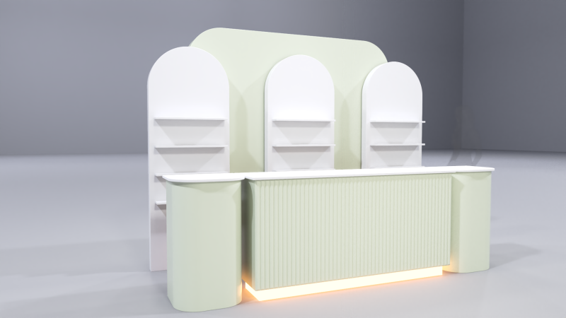 Pop Up Stand 5 3D Модель .c4d .max .obj .3ds .fbx .stl .blend