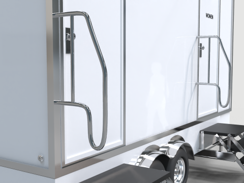 Portable Restroom Trailer Model 3D