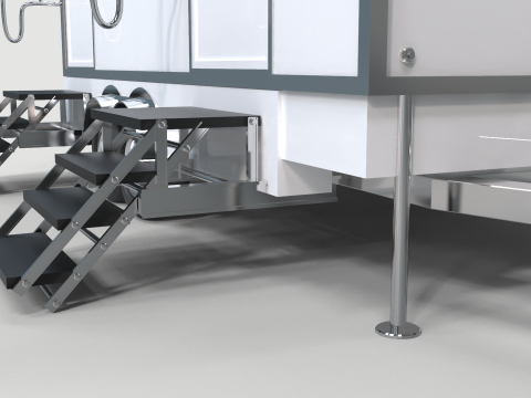 Portable Restroom Trailer Model 3D