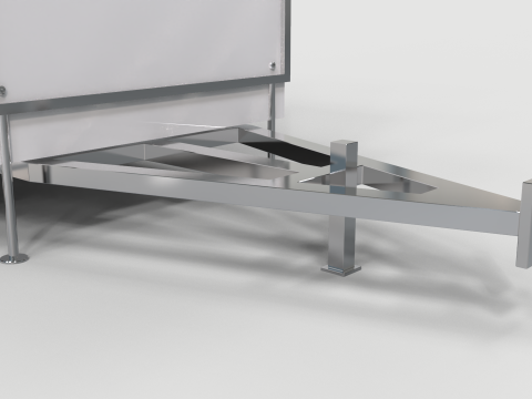 Portable Restroom Trailer Model 3D