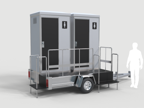 Portable Toilets 3D Model