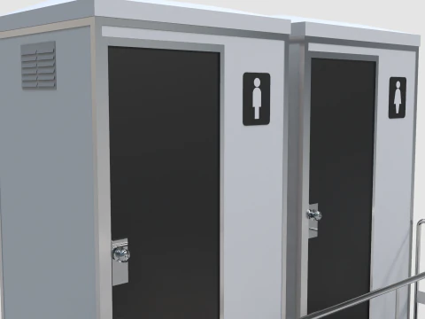 Portable Toilets 3D Model