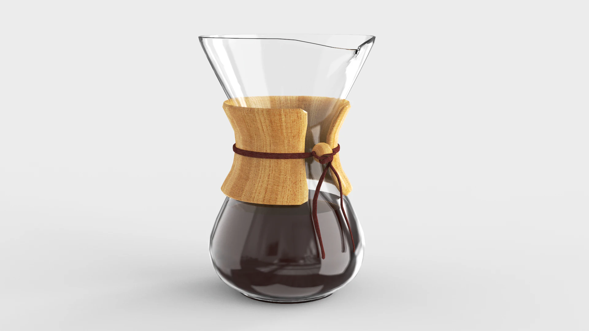 Pour Over Coffee Maker 3D Model .c4d .max .obj .3ds .fbx .stl .blend 