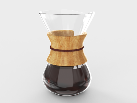 Pour Over Coffee Maker Model 3D