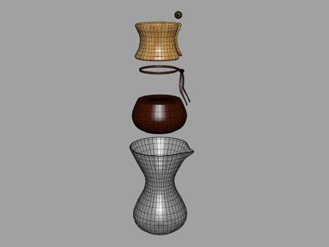 Pour Over Coffee Maker Model 3D