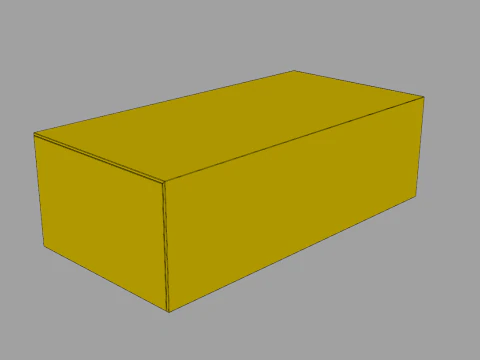 Rectangular Magnetic Box 3D Model