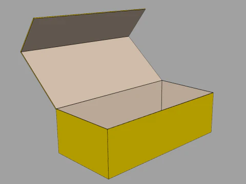 Rectangular Magnetic Box 3D Model