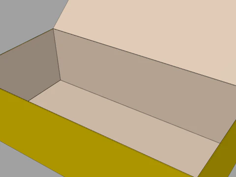Rectangular Magnetic Box 3D Model