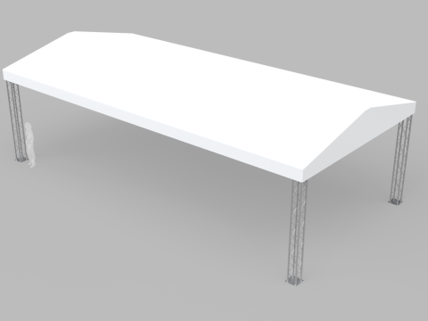 Rectangular Tent 12x6 Meters 3D मॉडल