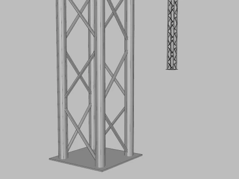 Rectangular Tent 12x6 Meters 3D Model