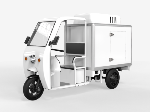 Refrigerated Tricycle 3D Модель
