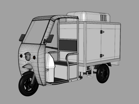 Refrigerated Tricycle Modello 3D