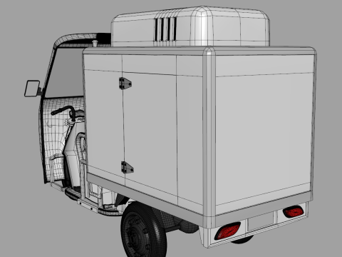 Refrigerated Tricycle Modello 3D