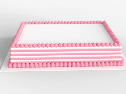 Normal Dikd&ouml;rtgen Kek 3D Model