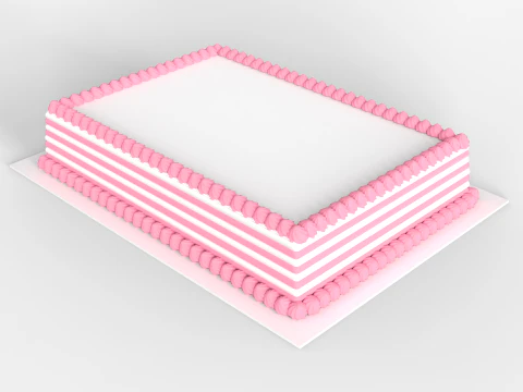 Normal Dikd&ouml;rtgen Kek 3D Model